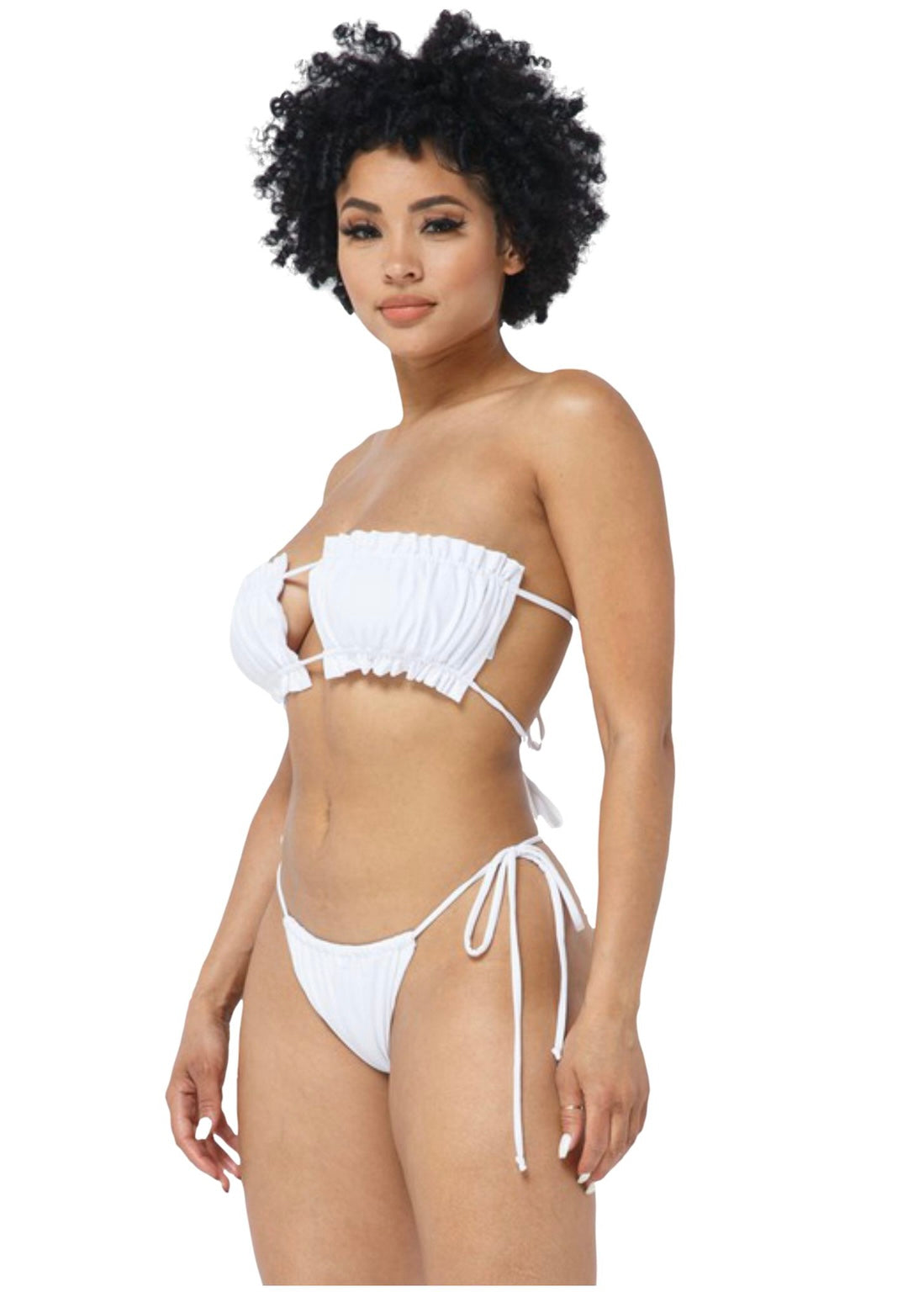 All White Affair Two Piece
